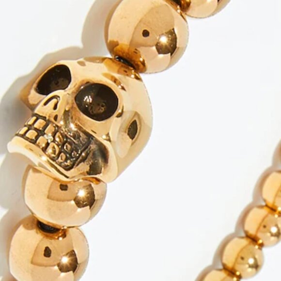 Alexander McQueen Skull Bracelet Gold - Picture 2 of 7